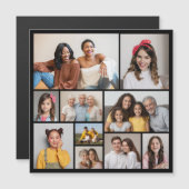 Creëer Uw eigen 10-fotocollage-magneetkaart (Voorkant / Achterkant)