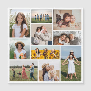 Creëer Uw eigen 10-fotocollage-magneetkaart