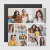 Creëer Uw eigen 10-fotocollage-magneetkaart (Voorkant / Achterkant)