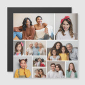 Creëer Uw eigen 10-fotocollage-magneetkaart (Voorkant / Achterkant)