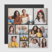 Creëer Uw eigen 10-fotocollage-magneetkaart (Voorkant / Achterkant)