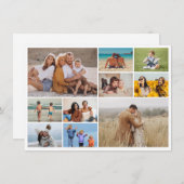 Creëer Uw eigen 10 fotocollage Notitiekaartje (Voorkant / Achterkant)