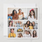 Creëer Uw eigen 10 fotocollage Notitiekaartje (Voorkant)