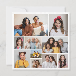 Creëer Uw eigen 10 fotocollage Notitiekaartje