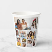 Creëer Uw eigen 10 fotocollage Papieren Bekers (Achterkant)