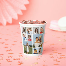 Creëer Uw eigen 10 fotocollage Papieren Bekers
