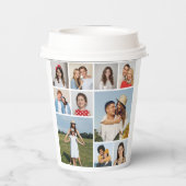 Creëer Uw eigen 10 fotocollage Papieren Bekers (Achterkant)