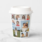 Creëer Uw eigen 10 fotocollage Papieren Bekers (Voorkant)