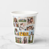 Creëer Uw eigen 10 fotocollage Papieren Bekers (Voorkant)
