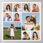 Creëer Uw eigen 10 fotocollage Poster (Voorkant)