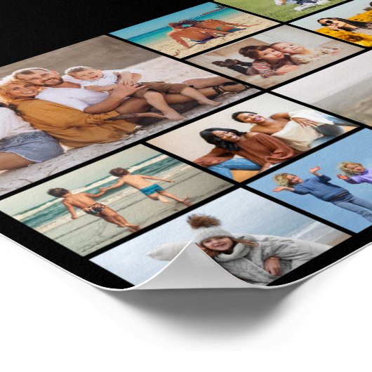 Creëer Uw eigen 10 fotocollage Poster (Hoek)