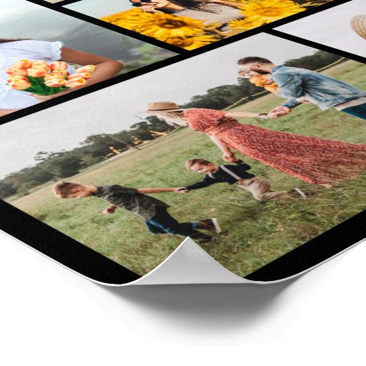 Creëer Uw eigen 10 fotocollage Poster (Hoek)