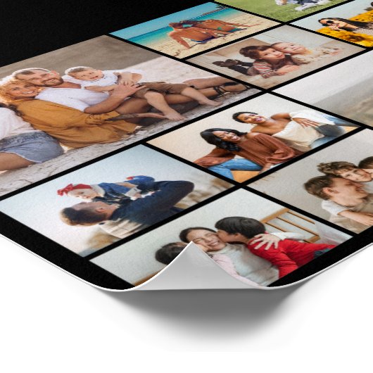 Creëer Uw eigen 10 fotocollage Poster (Hoek)