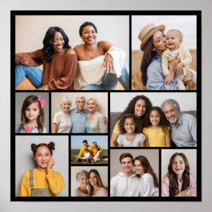 Creëer Uw eigen 10 fotocollage Poster