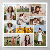 Creëer Uw eigen 10 fotocollage Poster (Voorkant)