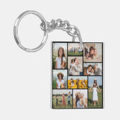 Creëer Uw eigen 10 fotocollage Sleutelhanger (Voorkant Links)