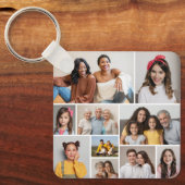 Creëer Uw eigen 10 fotocollage Sleutelhanger (Voorkant)