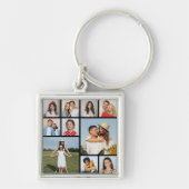 Creëer Uw eigen 10 fotocollage Sleutelhanger (Voorkant)