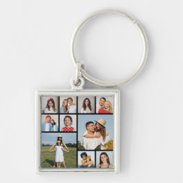 Creëer Uw eigen 10 fotocollage Sleutelhanger