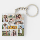 Creëer Uw eigen 10 fotocollage Sleutelhanger (Achterkant)
