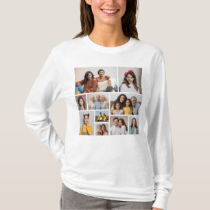 Creëer Uw eigen 10 fotocollage T-shirt