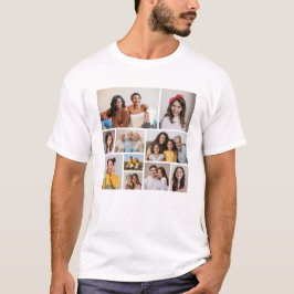 Creëer Uw eigen 10 fotocollage T-shirt