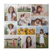 Creëer Uw eigen 10 fotocollage Tegeltje (Voorkant)