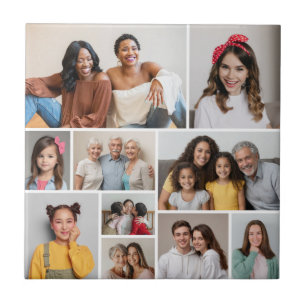 Creëer Uw eigen 10 fotocollage Tegeltje