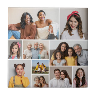 Creëer Uw eigen 10 fotocollage Tegeltje