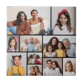 Creëer Uw eigen 10 fotocollage Tegeltje