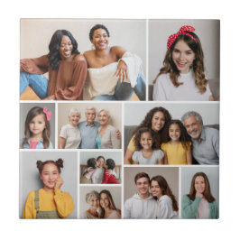 Creëer Uw eigen 10 fotocollage Tegeltje