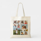 Creëer Uw eigen 10 fotocollage Tote Bag (Achterkant)