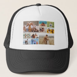 Creëer Uw eigen 10 fotocollage Trucker Pet