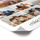 Creëer Uw eigen 10 fotocollage Uw groet toevoegen Poster (Hoek)