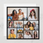 Creëer Uw eigen 10 Fotocollage Wenskaart (Voorkant / Achterkant)