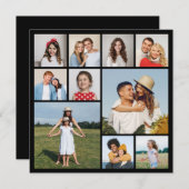 Creëer Uw eigen 10 Fotocollage Wenskaart (Voorkant / Achterkant)