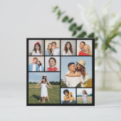 Creëer Uw eigen 10 Fotocollage Wenskaart (Staand voorkant)