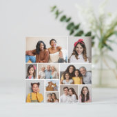 Creëer Uw eigen 10 Fotocollage Wenskaart (Staand voorkant)