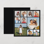 Creëer Uw eigen 10 Fotocollage Wenskaart (Voorkant / Achterkant)