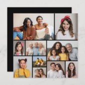 Creëer Uw eigen 10 Fotocollage Wenskaart (Voorkant / Achterkant)