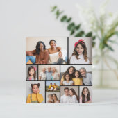 Creëer Uw eigen 10 Fotocollage Wenskaart (Staand voorkant)