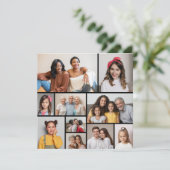 Creëer Uw eigen 10 Fotocollage Wenskaart (Staand voorkant)