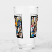 Creëer uw eigen 11 foto collage familienaam glas (Links)