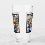 Creëer uw eigen 11 foto collage familienaam glas (Rechts)
