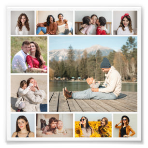 Creëer Uw eigen 11 foto collage foto afdrukken