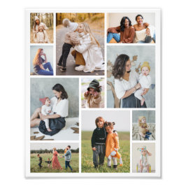 Creëer Uw eigen 11 foto collage foto vergroting Afdruk