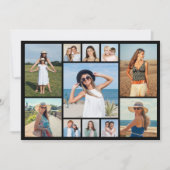 Creëer uw eigen 11 foto flat notitiekaartje (Voorkant)