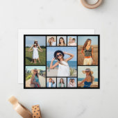 Creëer uw eigen 11 foto flat notitiekaartje (Voorkant / Achterkant in situ)