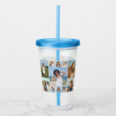 Creëer Uw eigen 11-fotocollage Acryl Drinkbeker (Voorkant)