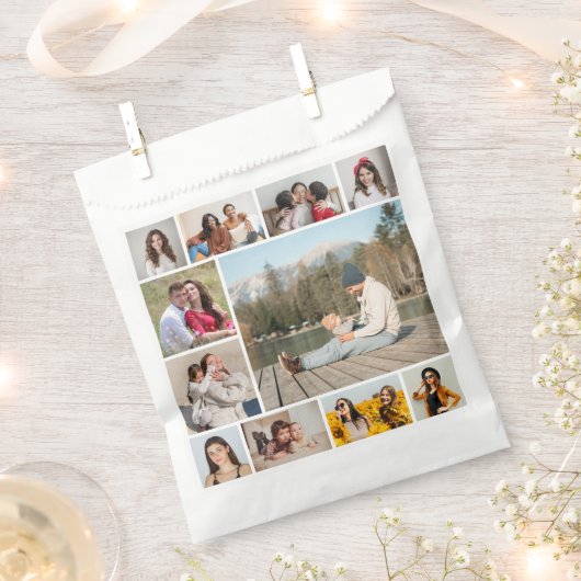 Creëer Uw eigen 11-fotocollage Bedankzakje (Geknipt)